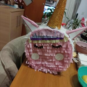 Piñata Μονόκερος (Unicorn) – Μαγική, Ροζ & Χρυσή Λάμψη!