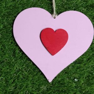 Χειροποίητη Διακοσμητική Καρδιά "Double Love"