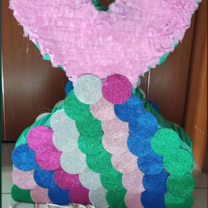 Χειροποίητη Πινιάτα "Γοργόνα" (Mermaid Tail)