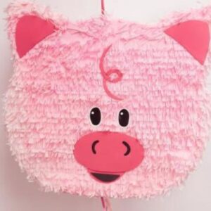 Χειροποίητη Ροζ Πινιάτα "Piggy" για Παιδικά Πάρτυ