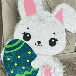 Πασχαλινή Πινιάτα Λαγουδάκι που Κρατάει Glitter Αυγό